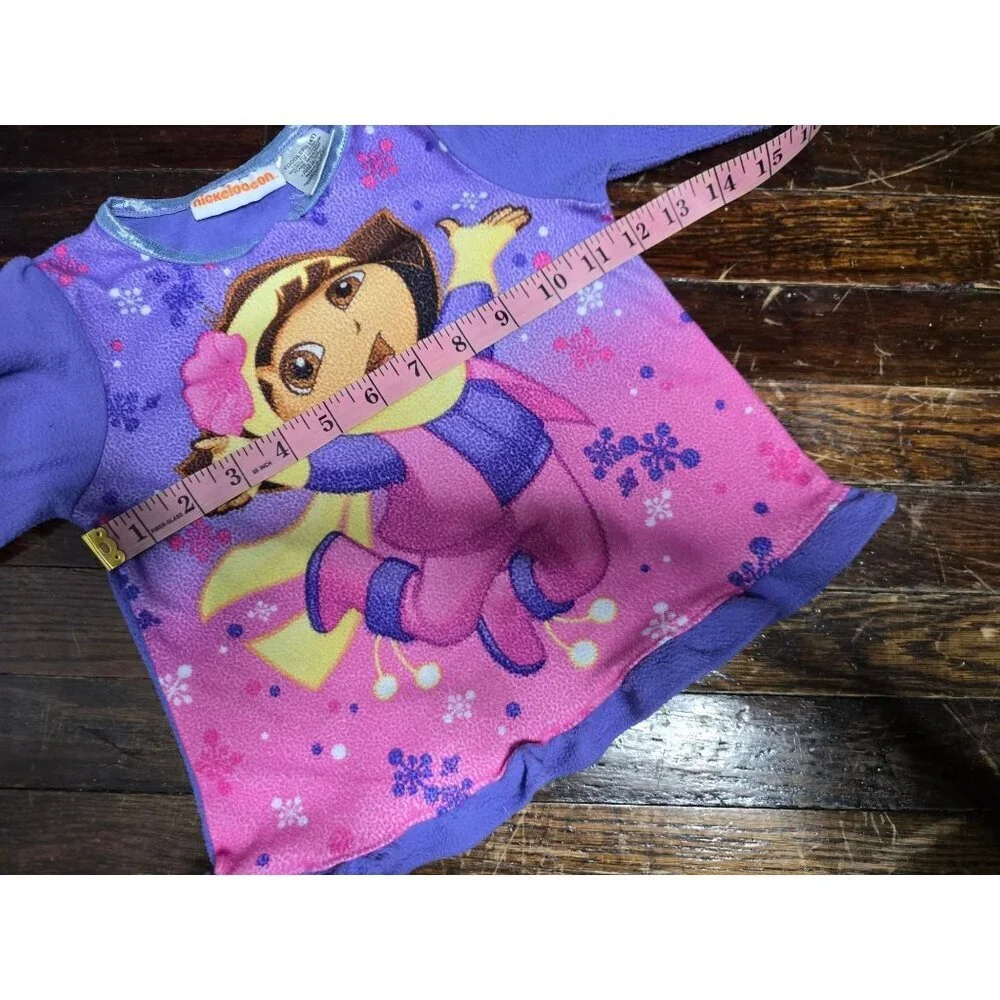 2011 Nickelodeon Dora The Explorer Purple Pajama Top 4T
